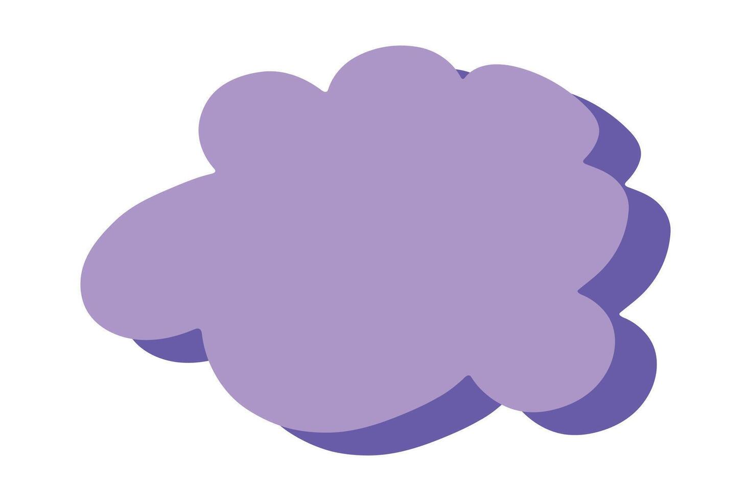 cloud new frame Hand drawn speech bubble Blank empty message box Textbox frame for banners, price tags, stickers, design vector