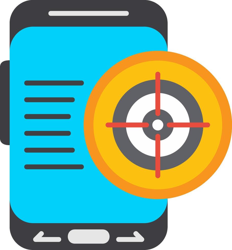 Scope Target Lens vector