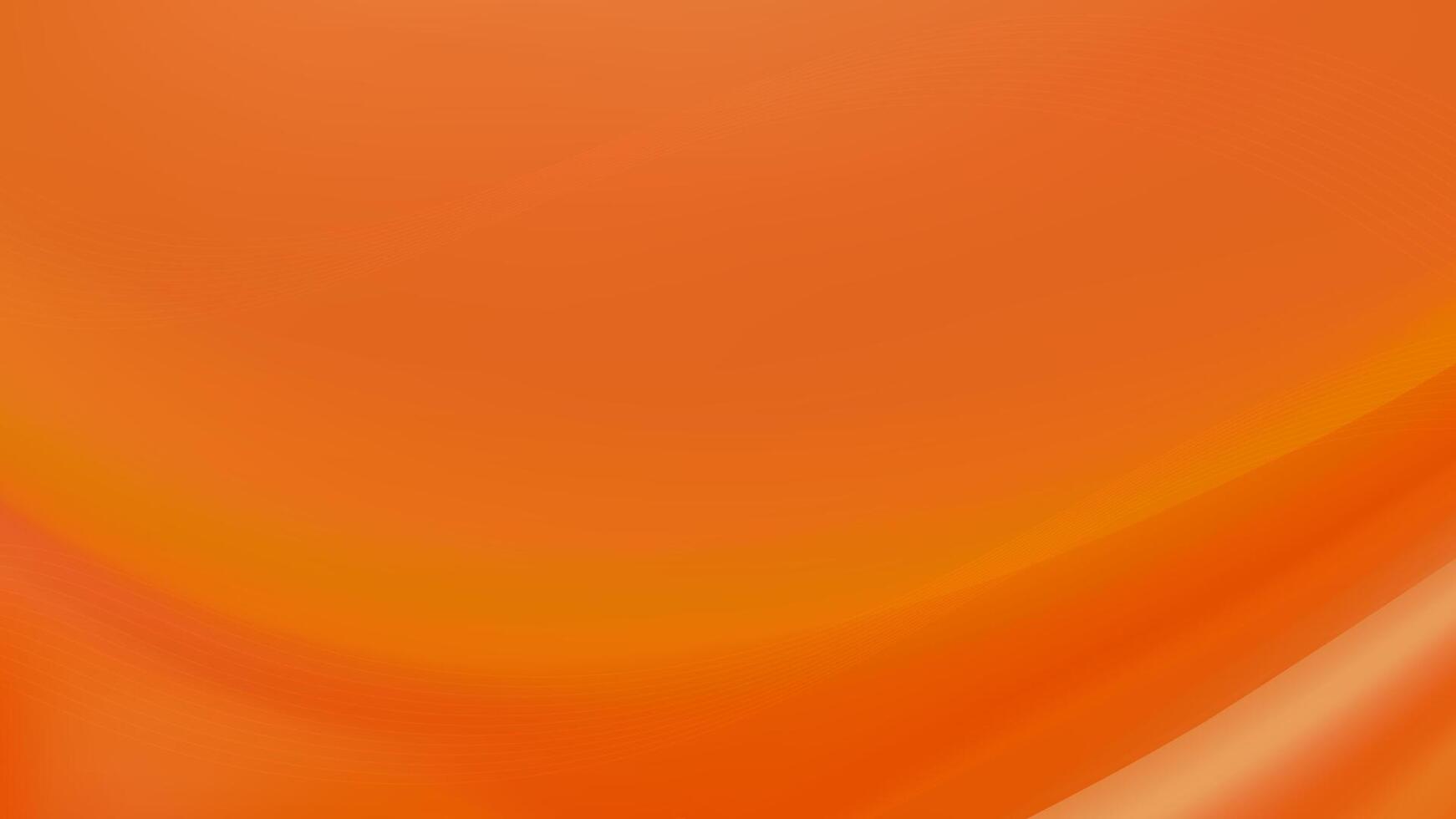 A vibrant abstract background with a smooth, flowing tangerine hue. vector