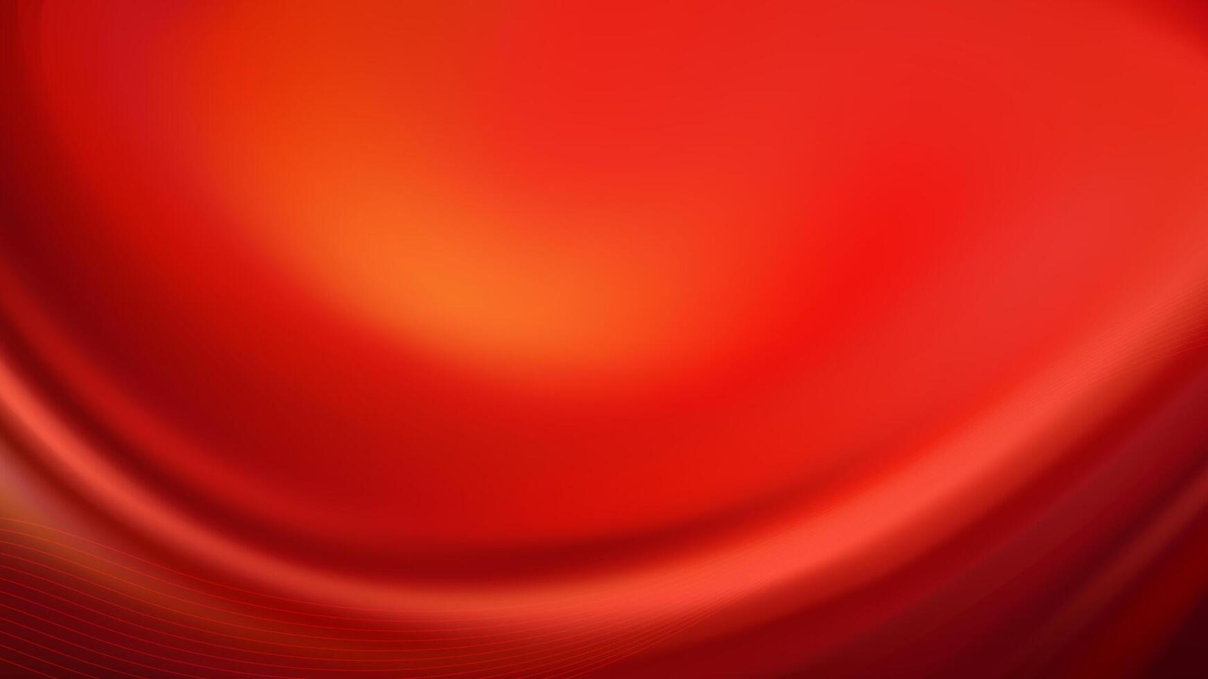 A luxurious abstract background with a fiery red silk curtain drape. vector