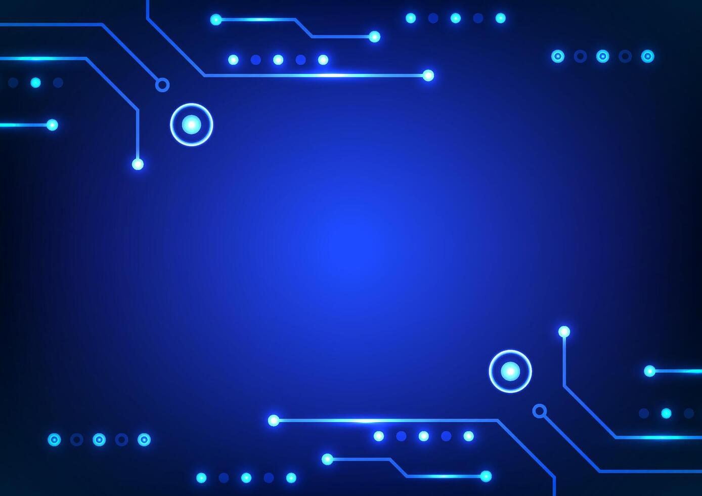 Digital technology circuit background. Futuristic electronic and data concept. Design for machine learning computer. vector