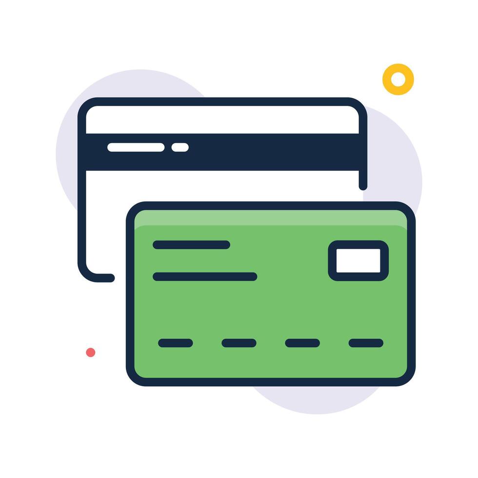 ATM card icon representing digital transactions and secure online shopping vector