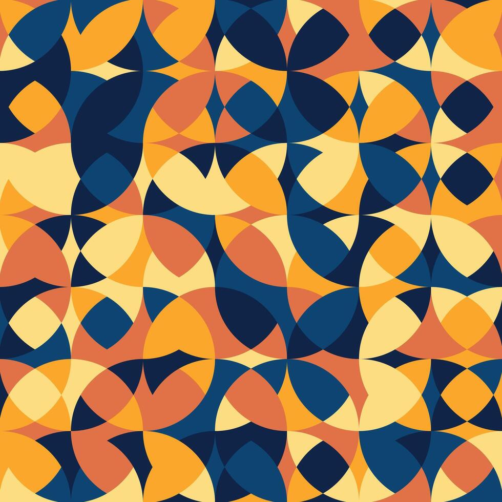 Geometric minimalistic color composition template with shapes. vector