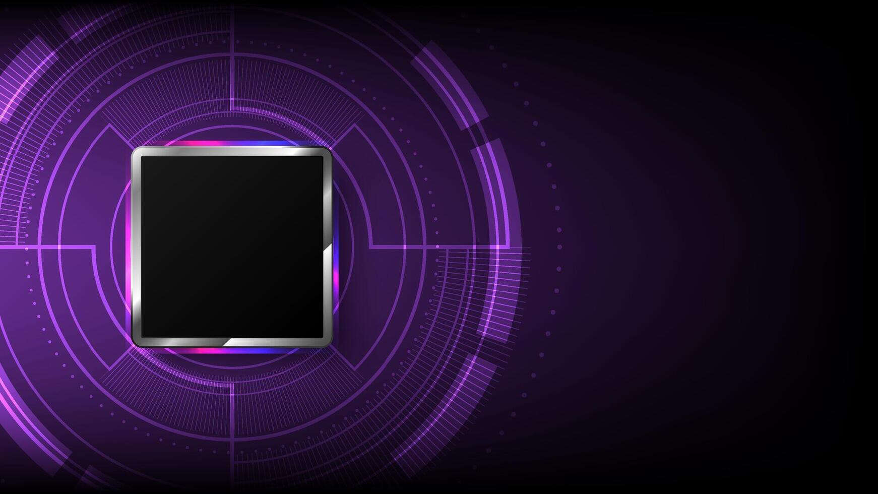 Microchip with technology background. Computer hardware innovation business. Abstract brain concept vector