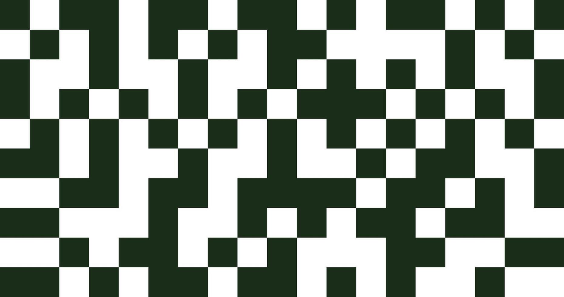 Abstract patterned background with 8 bit pixel design. Black and white pixelated composition vector