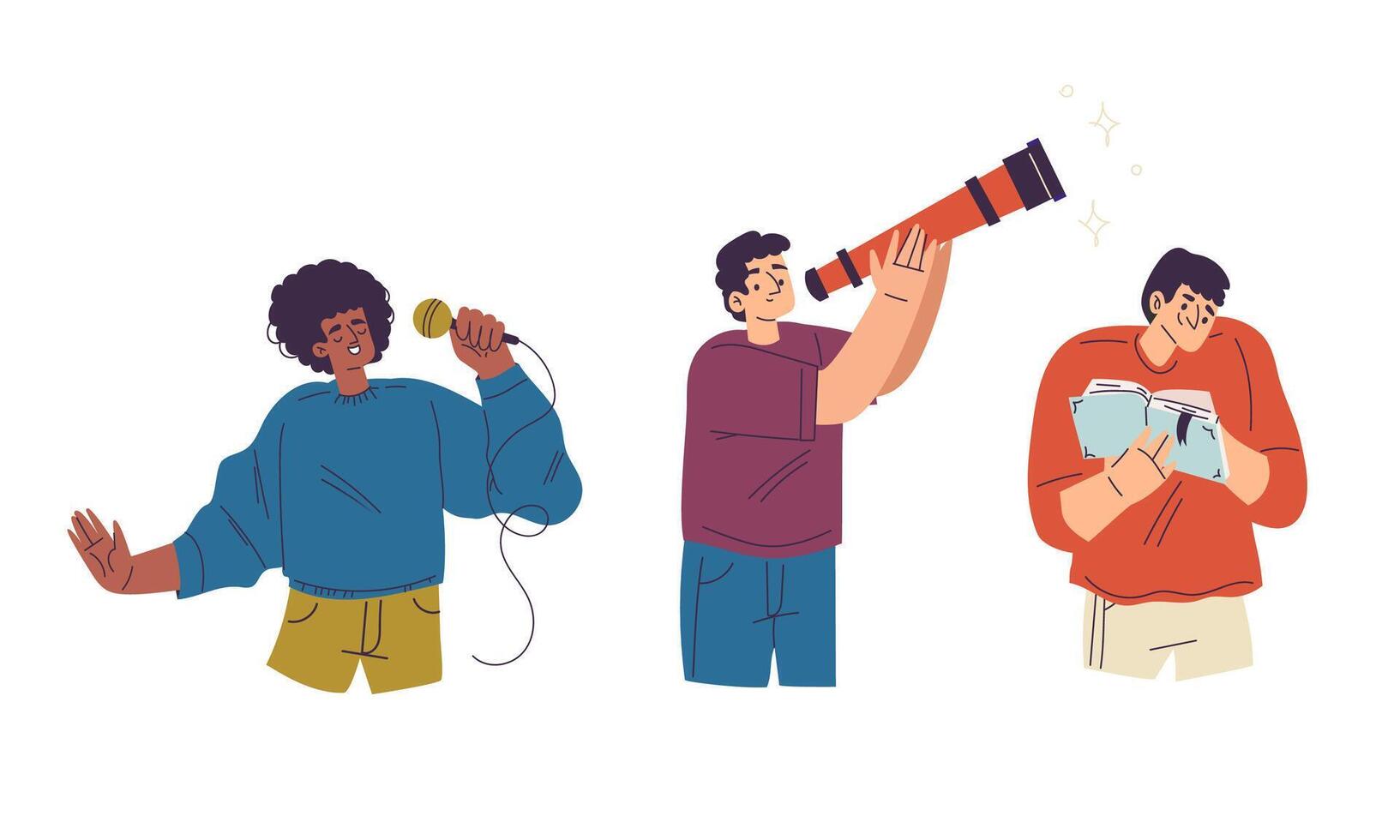 Exploring Curiosity Discovering Engaging and Fun Activities in the Learning Process vector