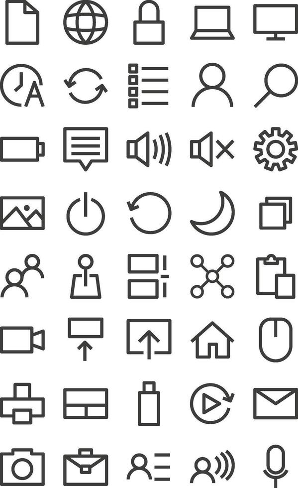 computer icon set vector