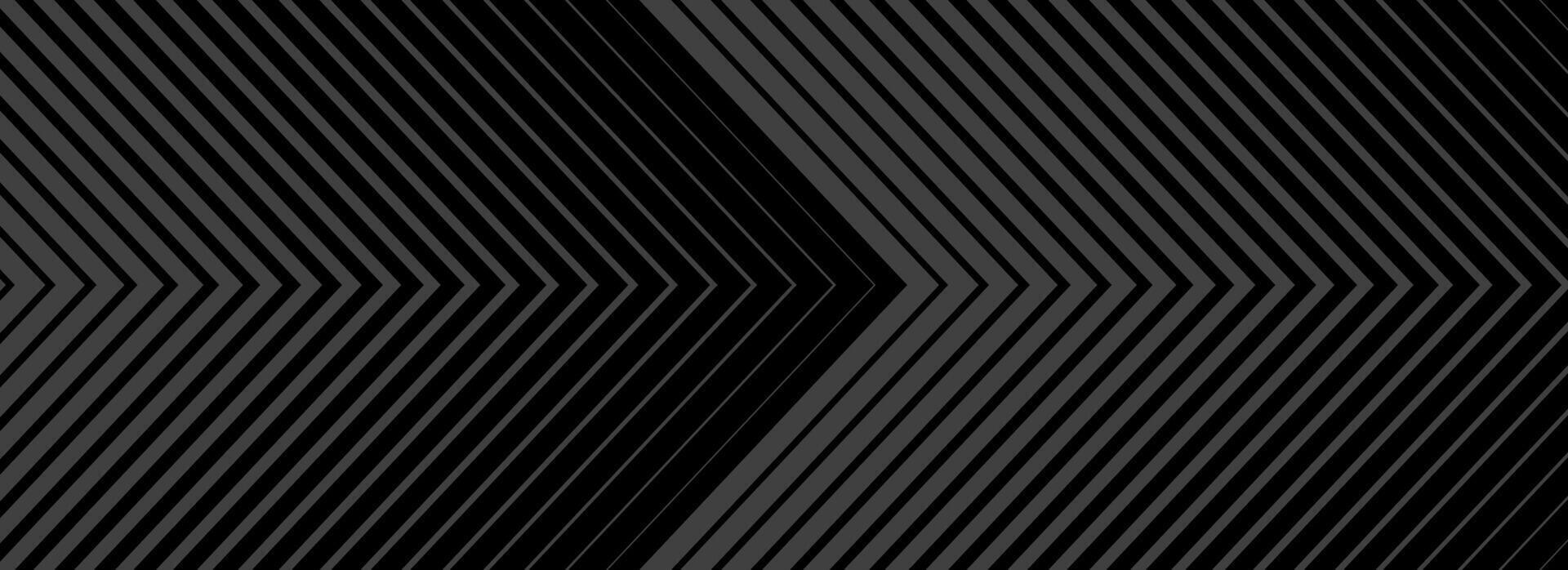 Dark line arrow background. Linear triangle repeated pattern. Striped halftone gradient wallpaper. Thin to thick transition stripe backdrop for poster, cover, banner. Masculine sporty design vector