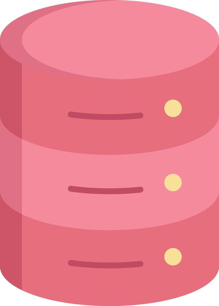 database flat icon design vector