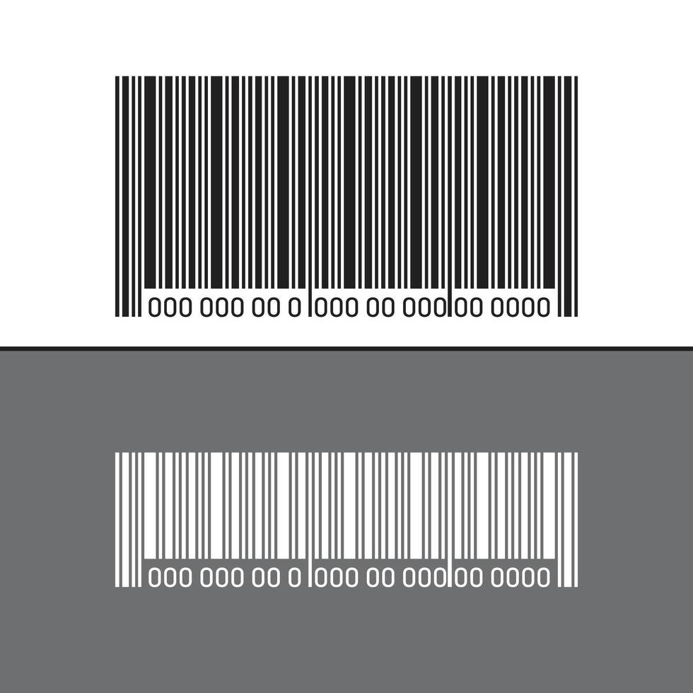 Barcode Image with Numeric Code vector