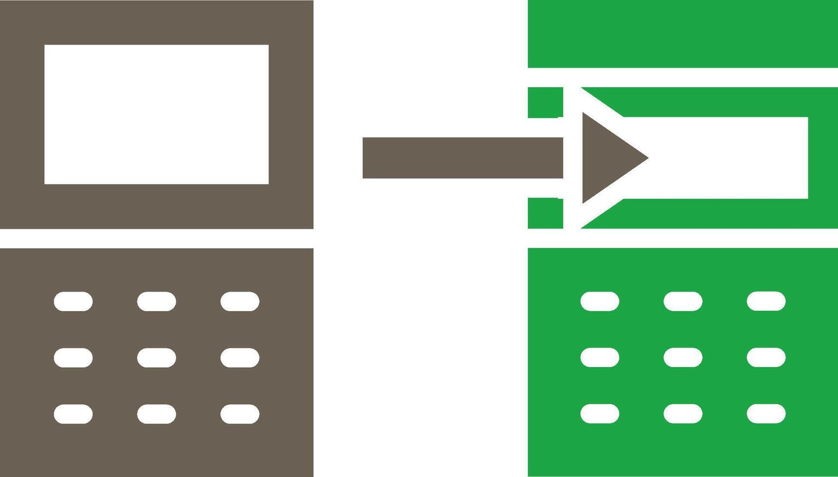 Data Transformation Compact Web Icon Symbol vector