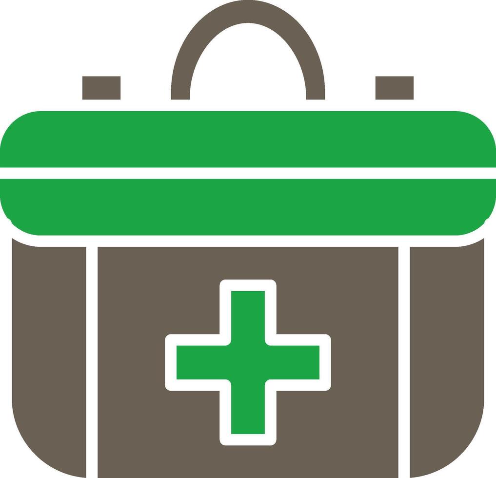 First Aid Kit Custom Line Based Element vector