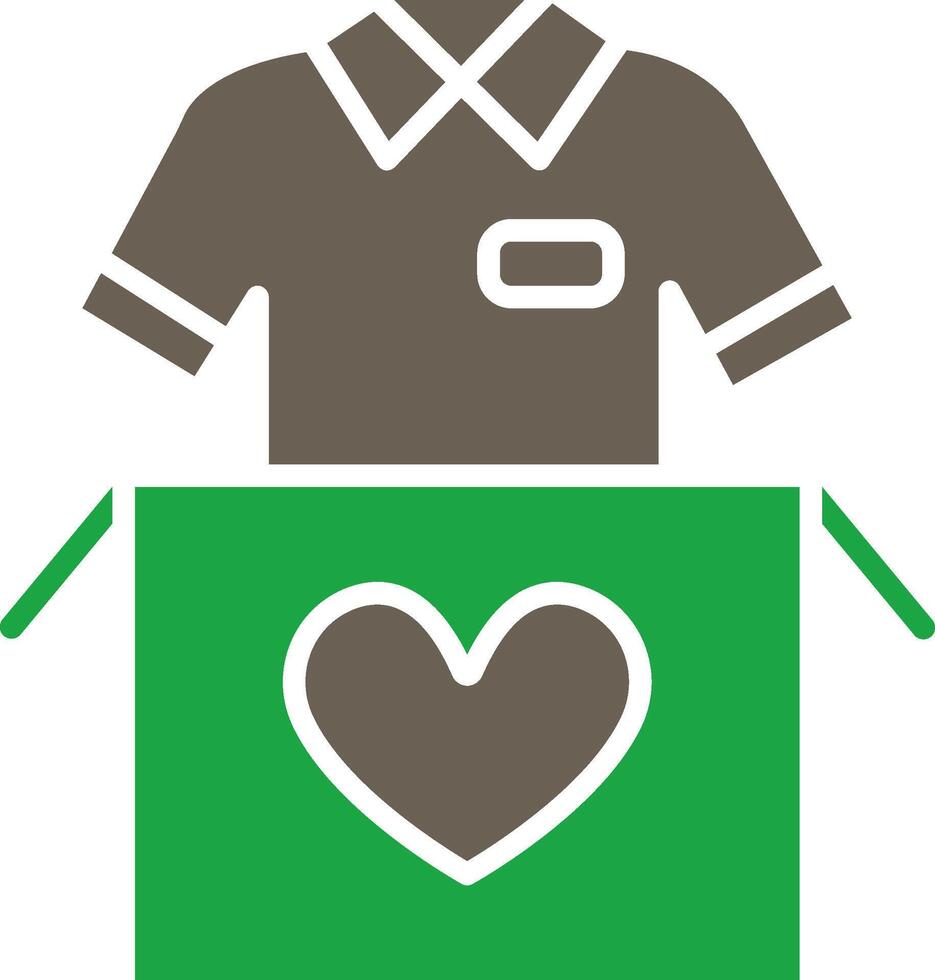 Clothes Donation Application Focused UI Design vector