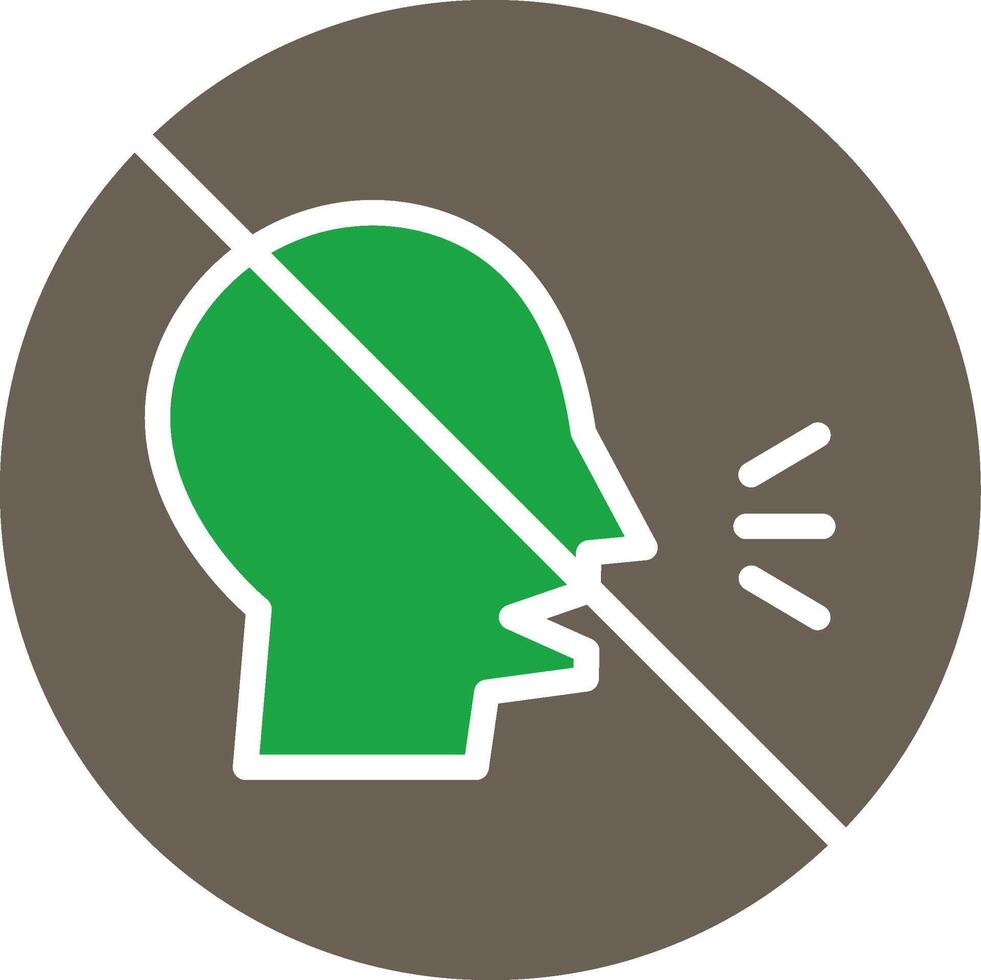 No Talking Abstract User Interface Visual vector