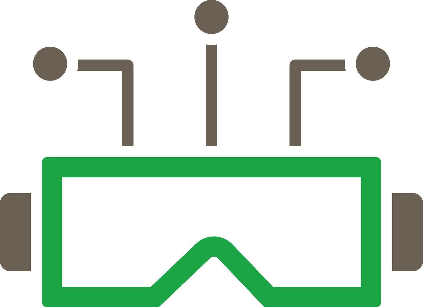 Virtual Reality Vibrant Color Visual Object vector