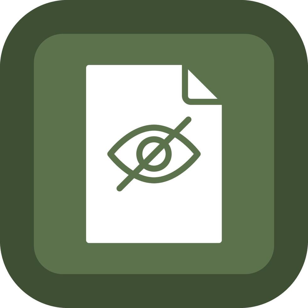 Hidden File Simplified Thin Line Mark vector