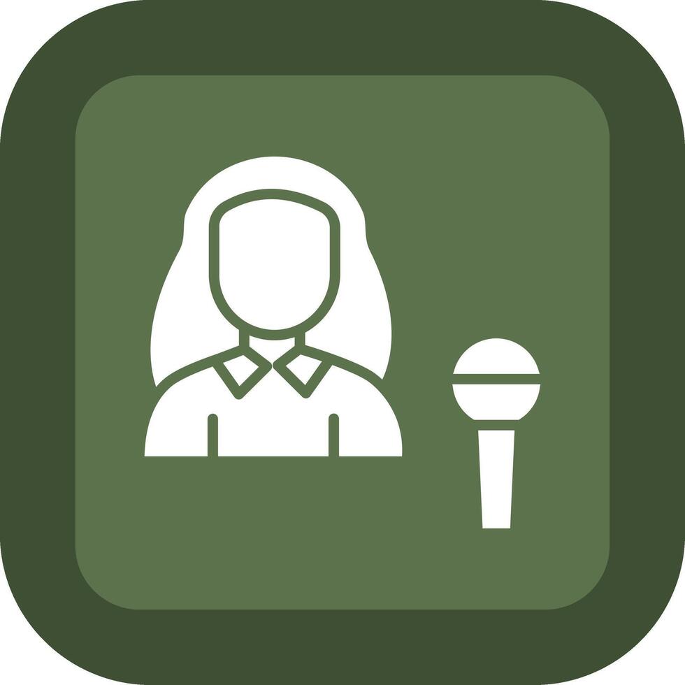 presentador ensombrecido plano ui diseño vector