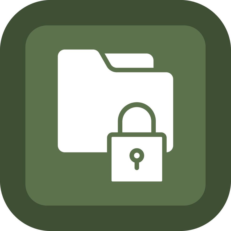 Folder Lock Modern Technology Based Object vector