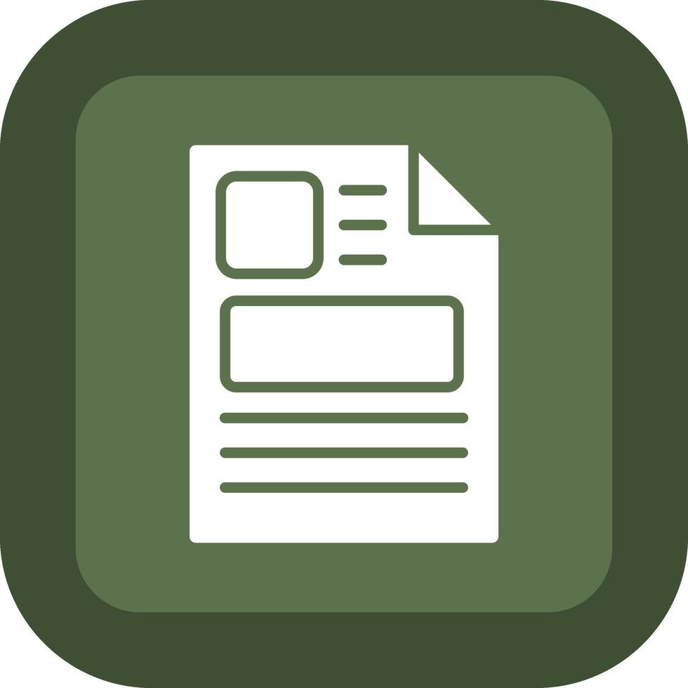 Newspaper Custom Line Based Element vector