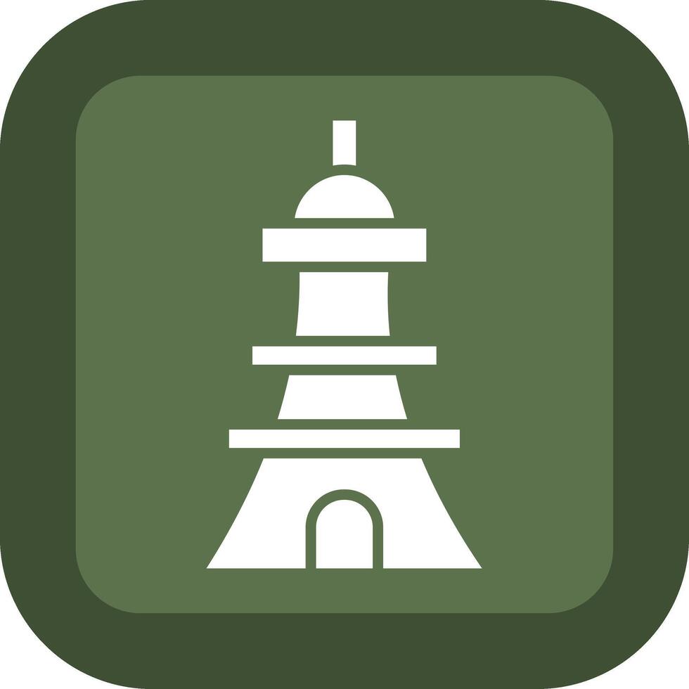 eiffel neón estilo ui símbolo vector