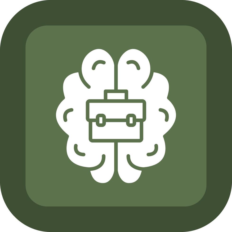 Brain Color Block Style Badge vector