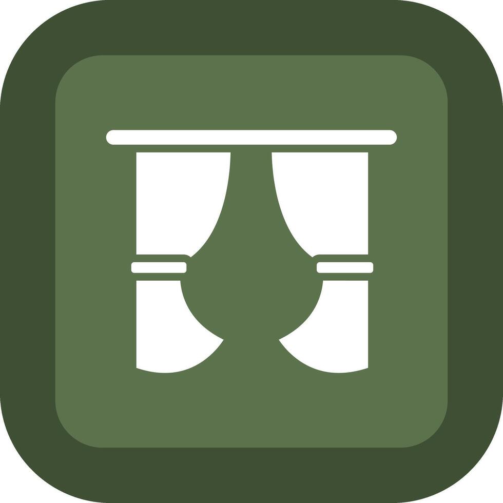 Curtains Three Dimensional Interface Shape vector