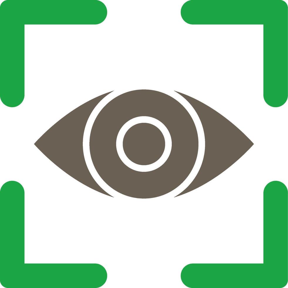 Eye Tracking Vivid Application UI Element vector