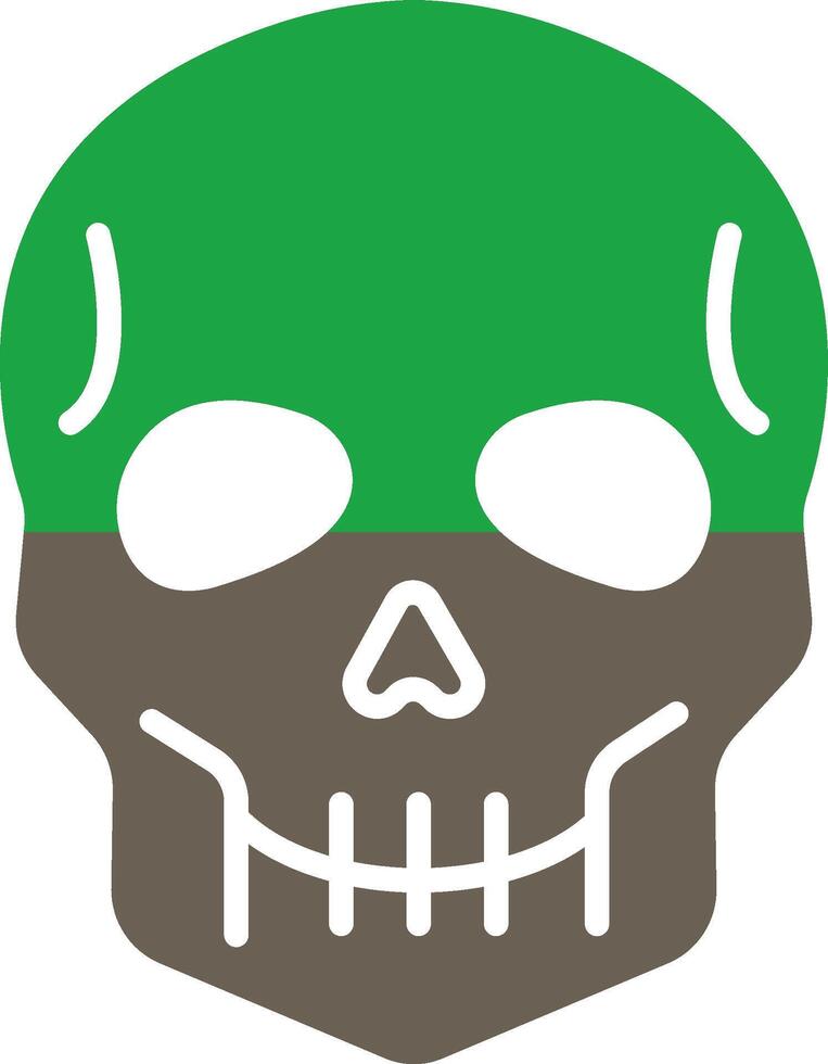 Skull Custom Line Based Element vector