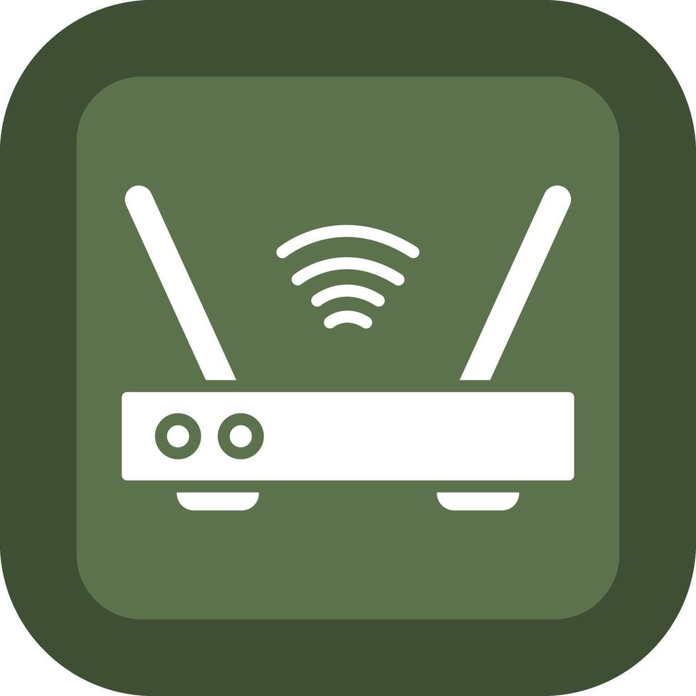 Wifi Router Compact Web Icon Symbol vector