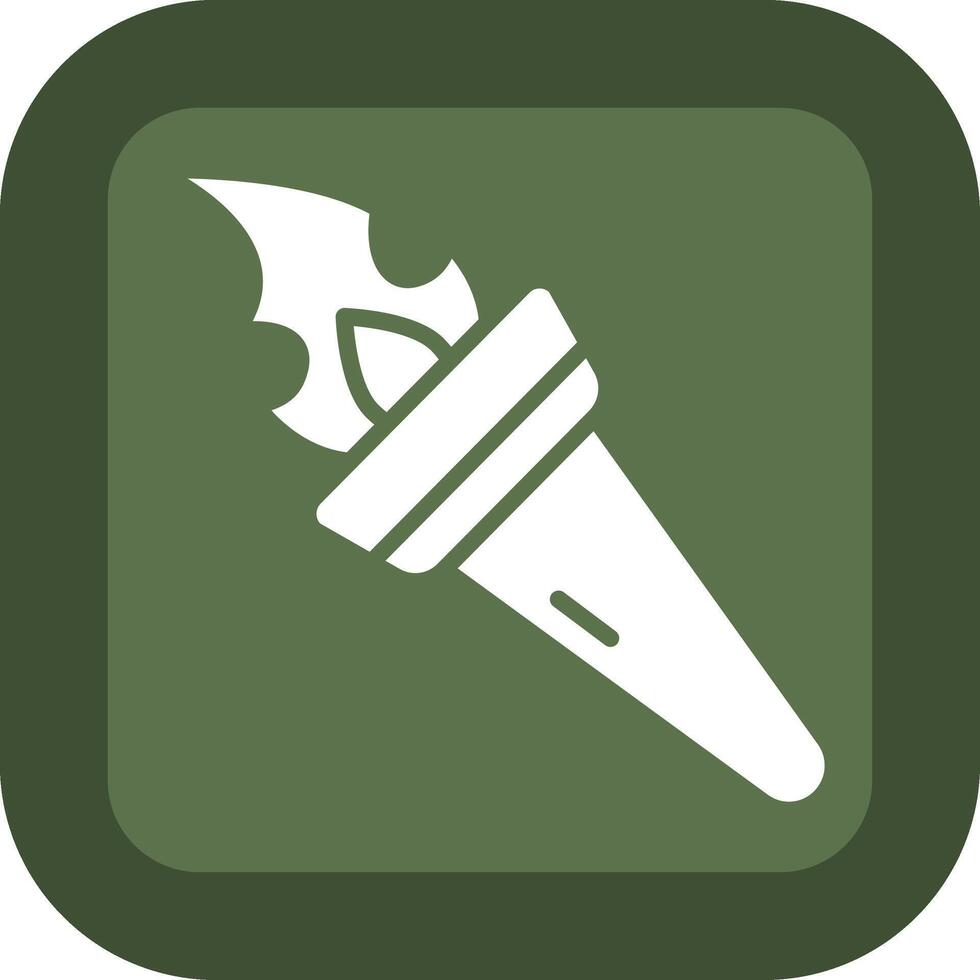 Fire Torch Vivid Application UI Element vector