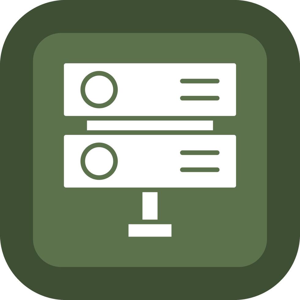 Server Sharp Edge Style Visual vector