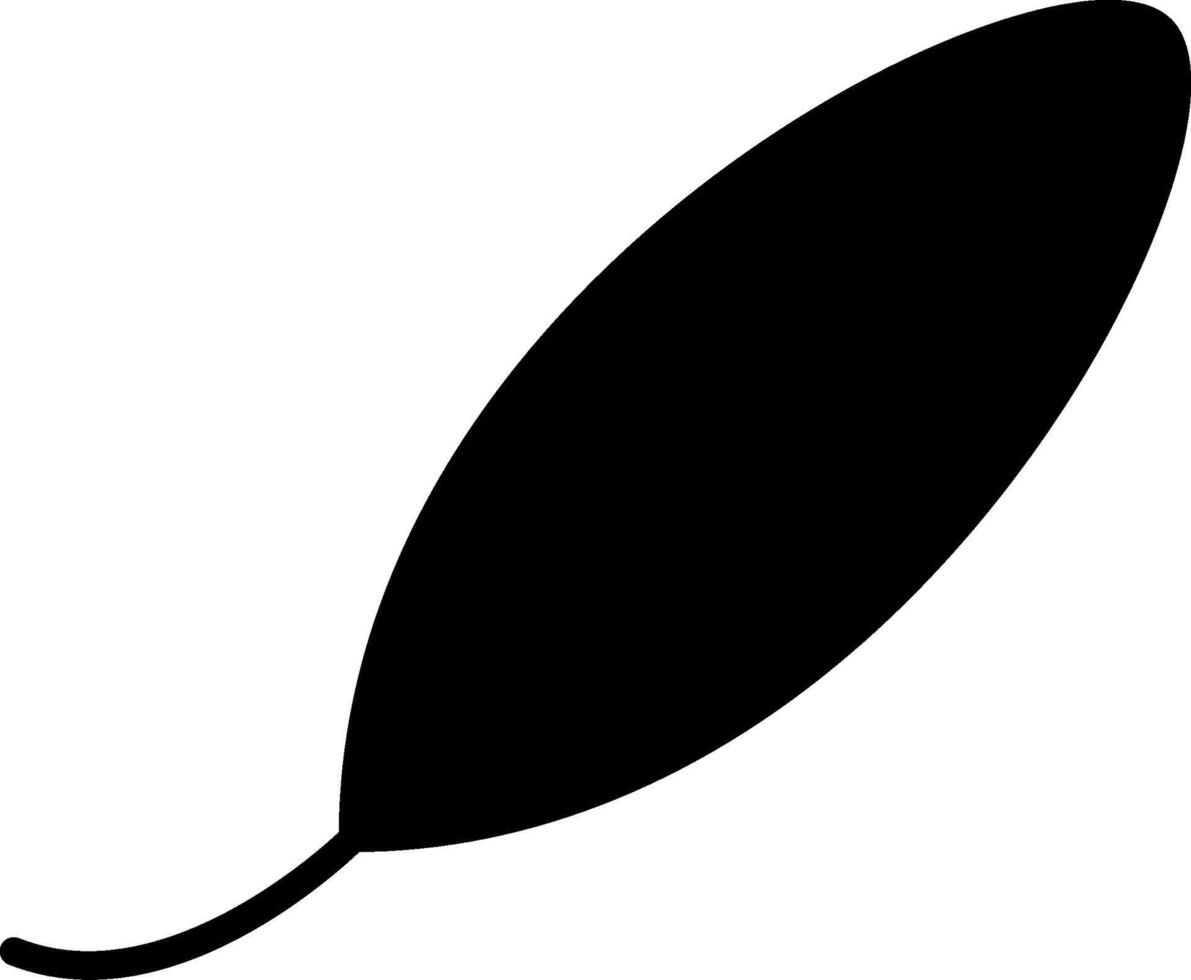 Dried Bayleaf Herb Glyph vector