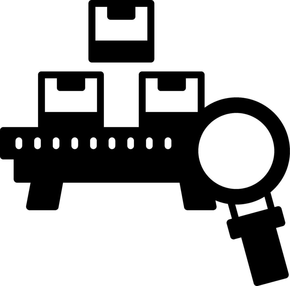 Efficient Material Management Process Glyph vector