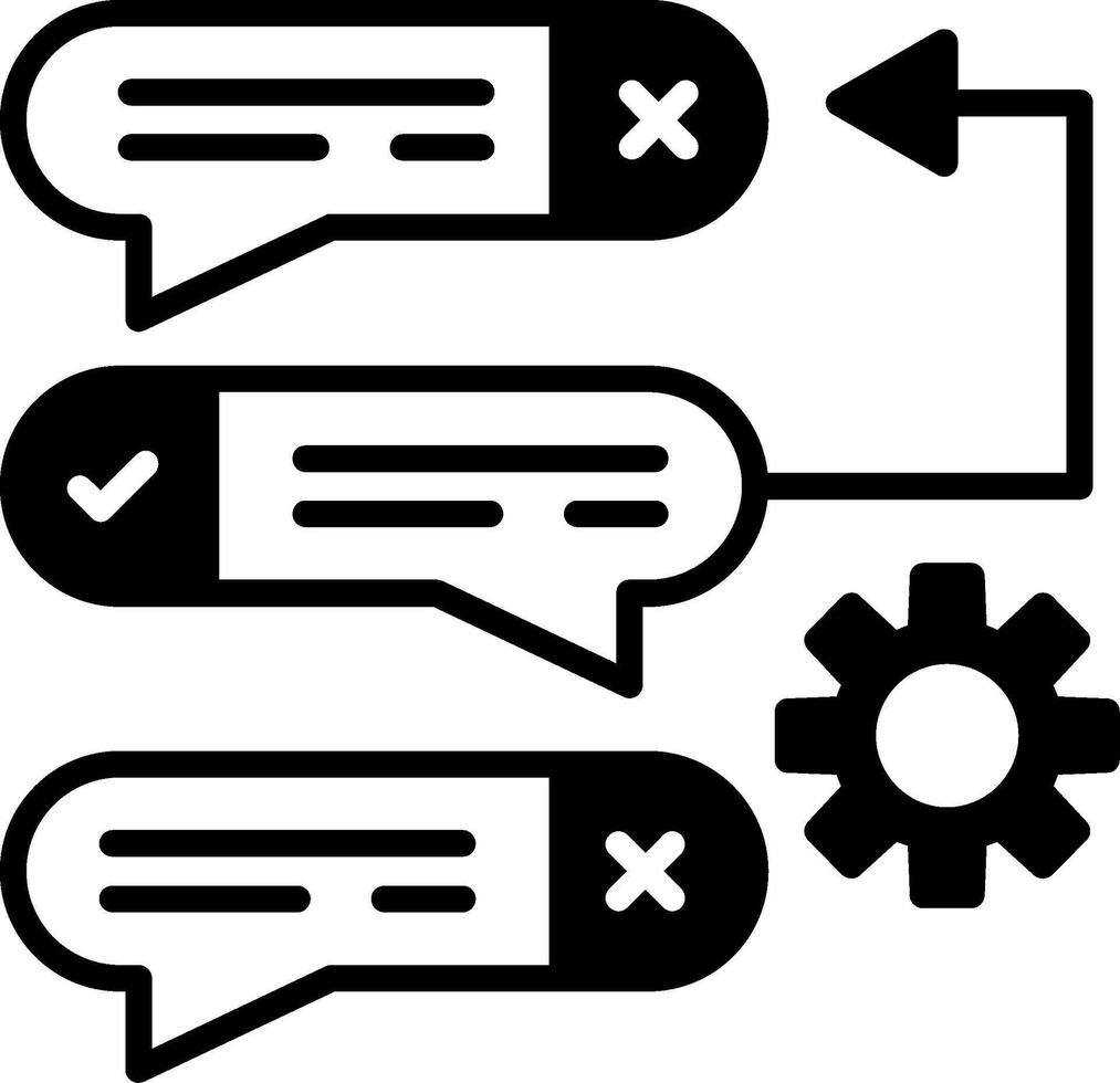 Task Backlog List Glyph vector