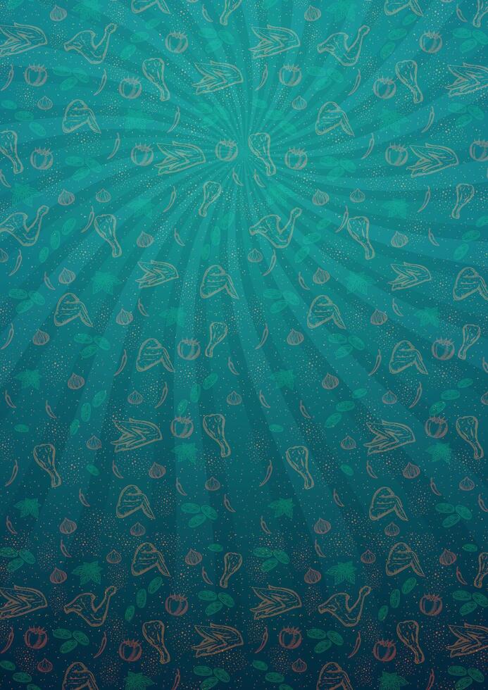 Fried Chicken Menu Background for Menu Design vector