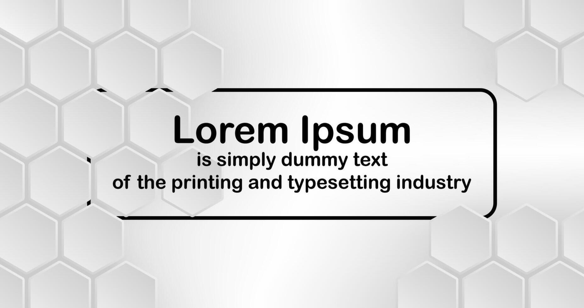 Abstract background Poster Template with hexagons and Copy space for Edit text vector