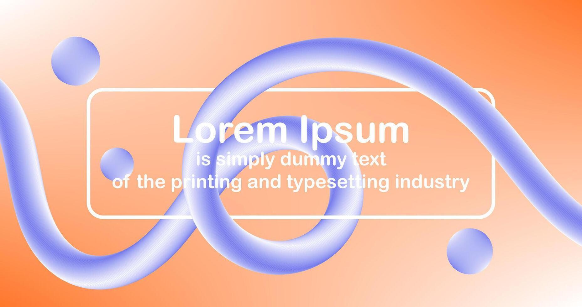 Gradient background and curve ribbon for advertisement presentation Template vector