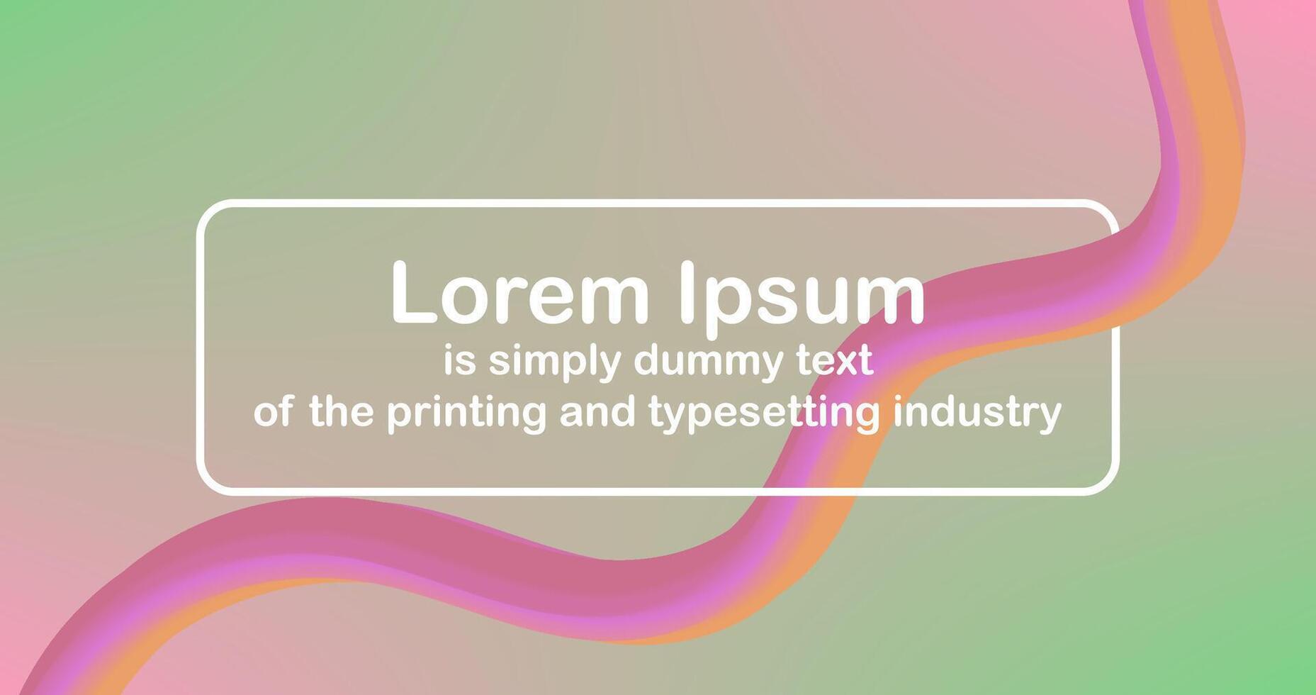 Presentation Mock Up with Gradient mesh abstract background Pastel wallpaper and Editable Text vector