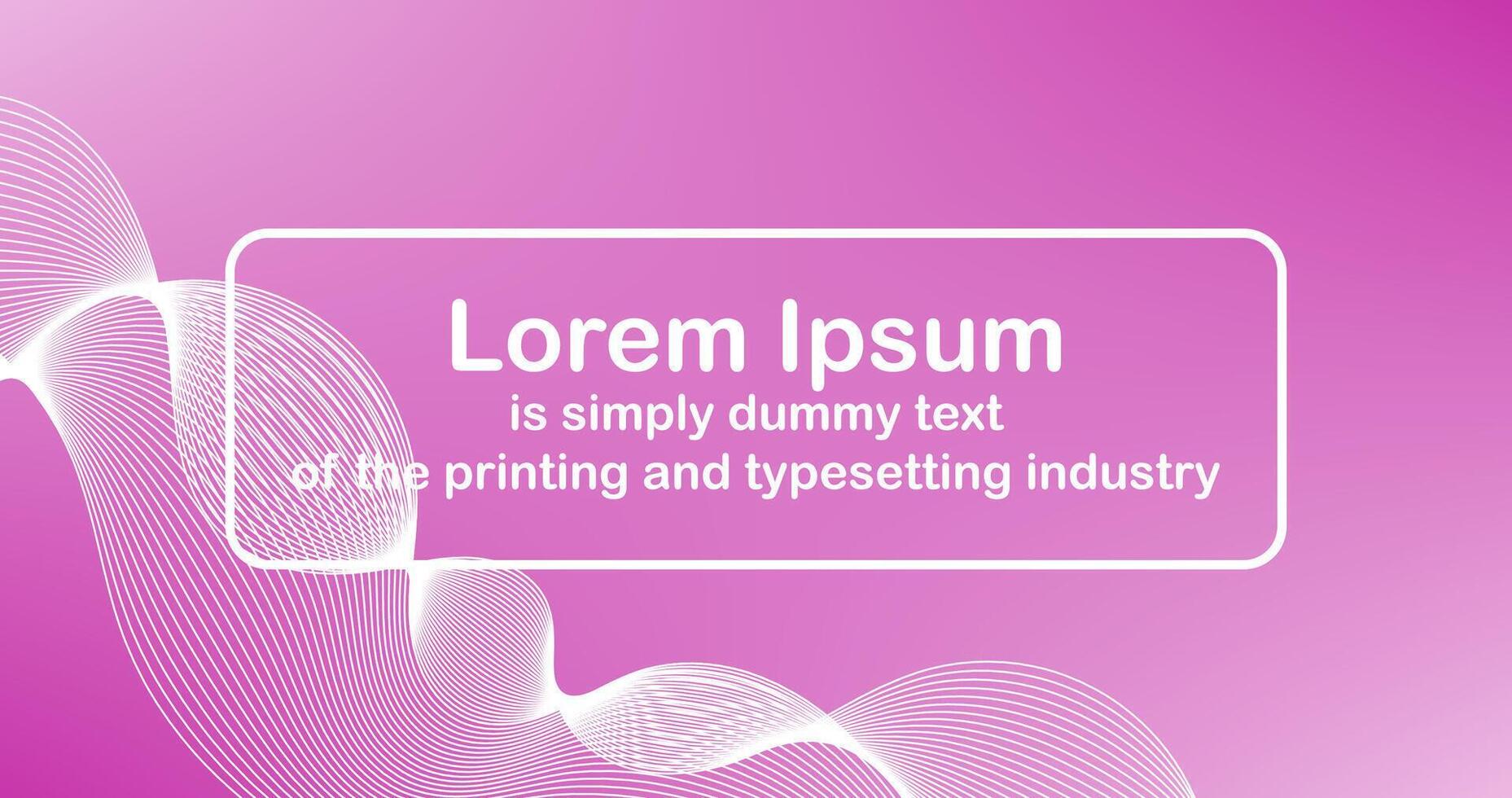 Banner Template with Fabricate Text on Pink Gradient Abstract Background Graphic Design Element vector