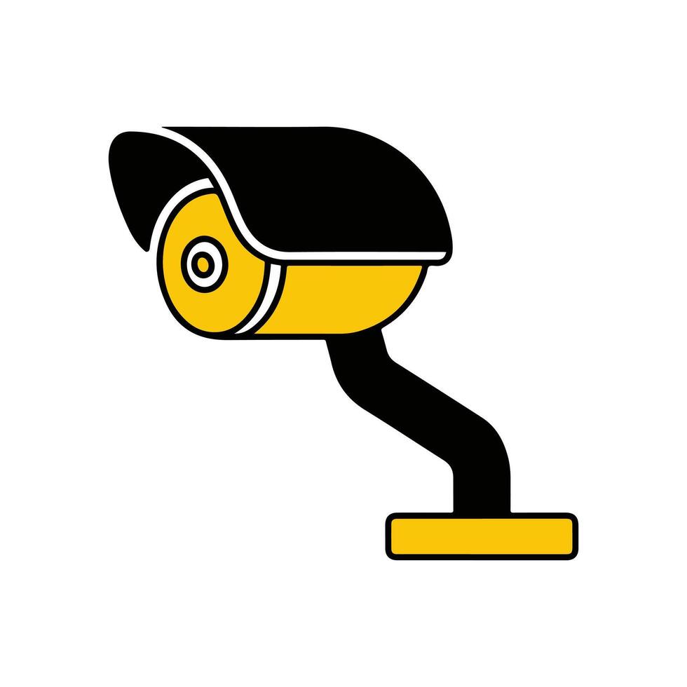 Security Camera Icon Digital Surveillance System for Enhanced Safety and Monitoring vector