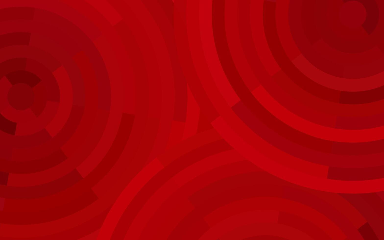 Radiant red concentric circles background. Mosaic circular pattern for graphic design. vector