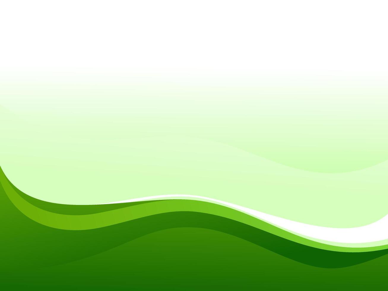 Green wave background design for graphics vector