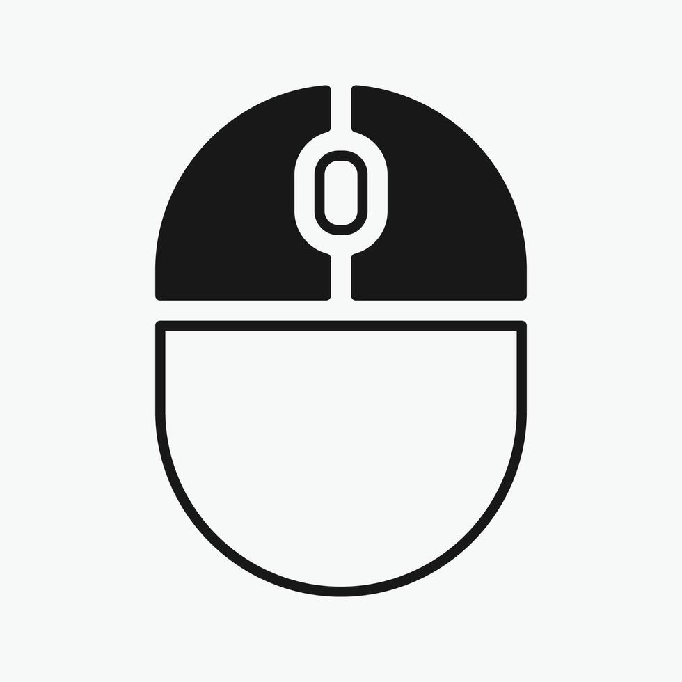 scroll Computer mouse icon, illustrating different button presses, simple icon vector