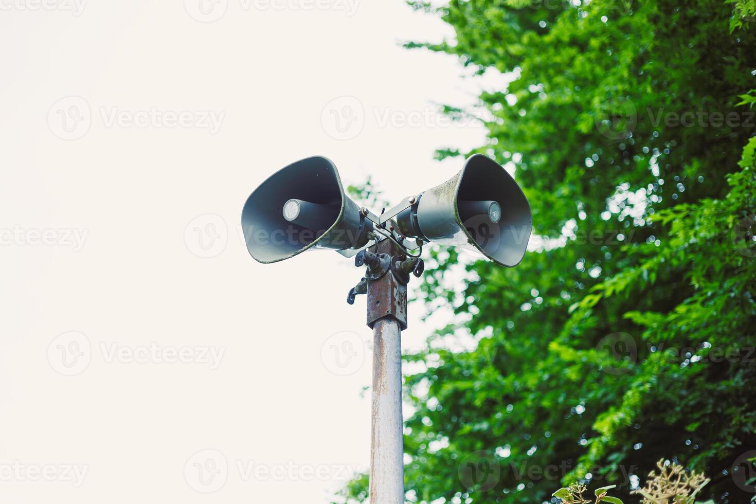 HighVolume Outdoor Megaphone Speakers Designed to Ensure Clear Communication in Open Areas and Environments Where Sound Projection is Essential for Effective Interaction and Messaging photo