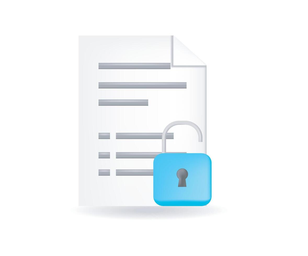 Document file security access done vector