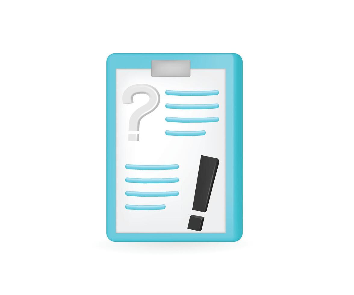 Answer and question the solution business on board document vector
