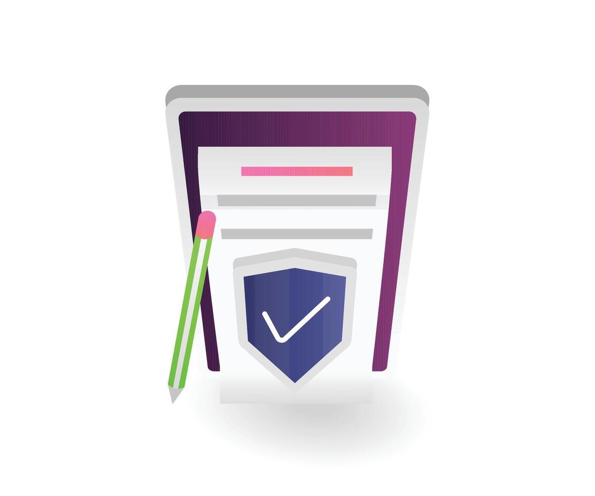 Secure form and validation graphic vector