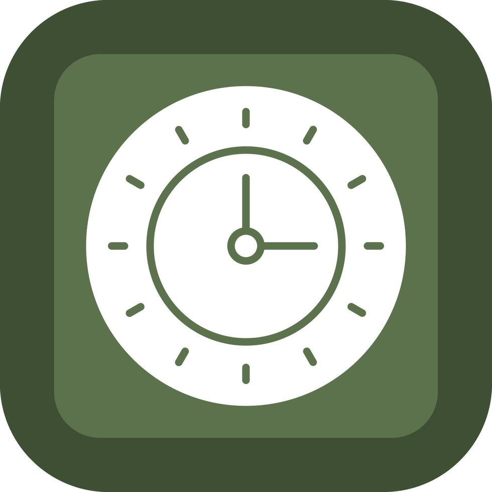 Clock Custom Line Based Element vector