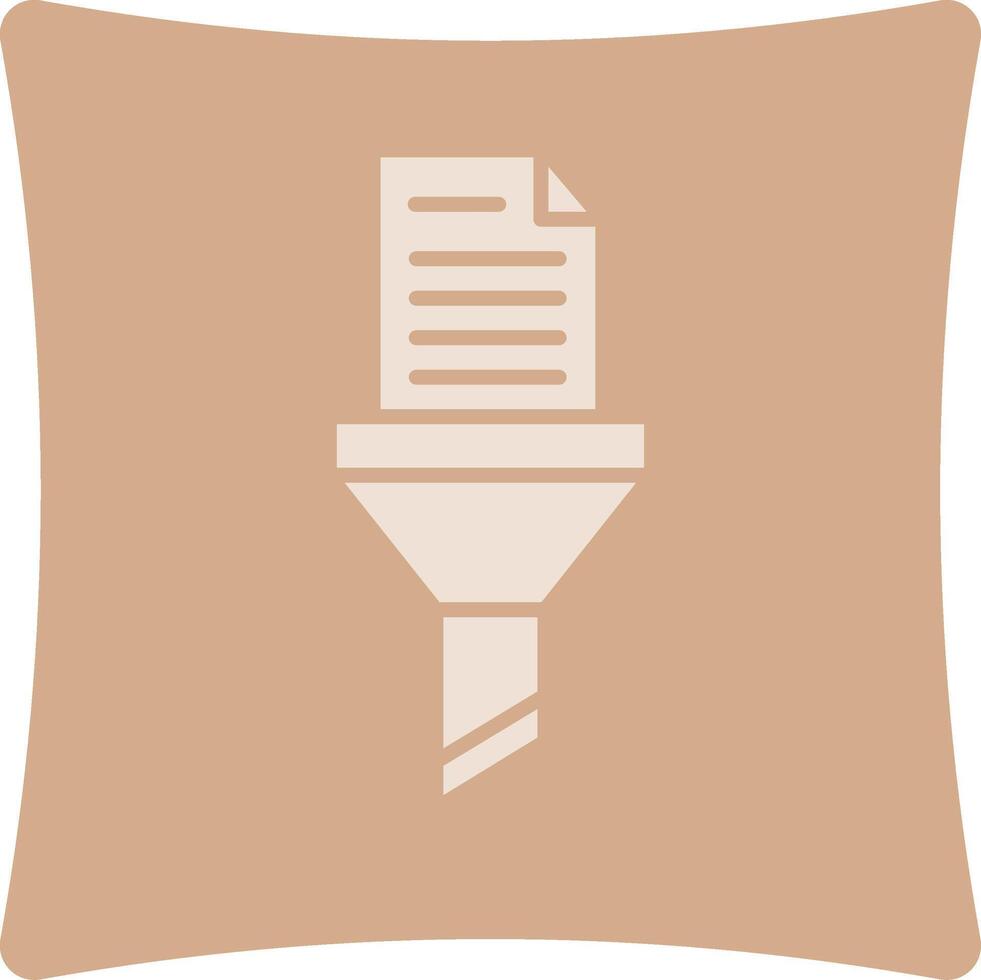 Data Filtering Futuristic Mobile App Badge vector