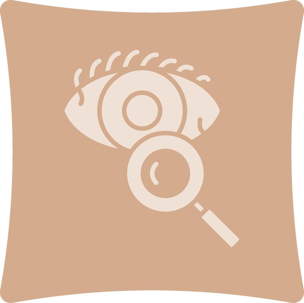 Eye Test Flat User Interface Form vector